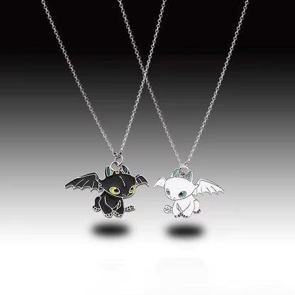 Toothless and Light Fury Necklace