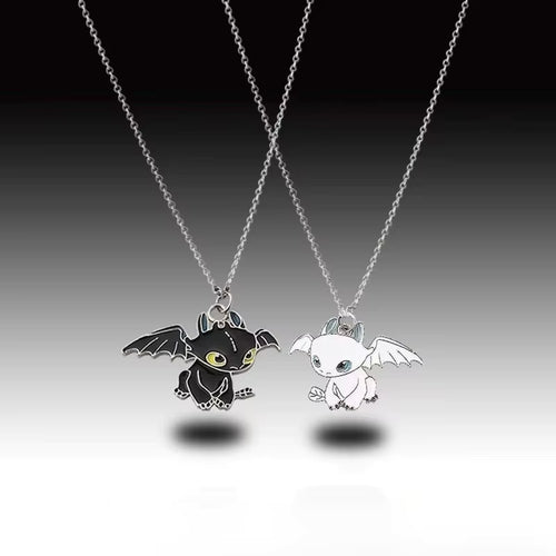 Toothless and Light Fury Necklace