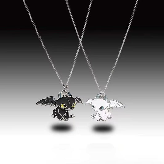 Toothless and Light Fury Necklace